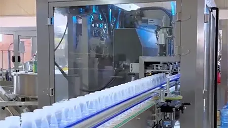 Mineral water filling