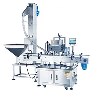 Cap feeding & capping machine